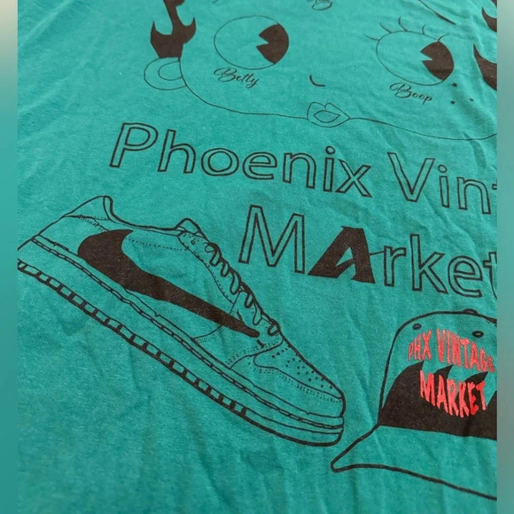 VTG 1995 Betty Boop “Phoenix Vintage Market” TShirt 2X Rare Single Stitch Unisex - Picture 4 of 14